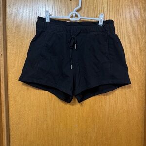 Women’s Black Drawstring Everyday Shorts